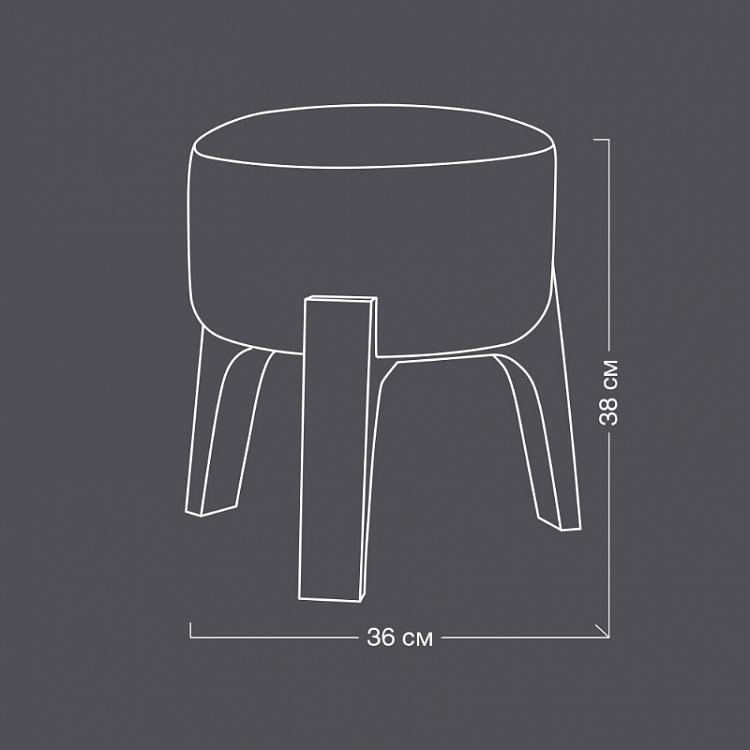 Табурет Цилиндр с новой стежкой, S F296 Drum Stool Small With New Stitch