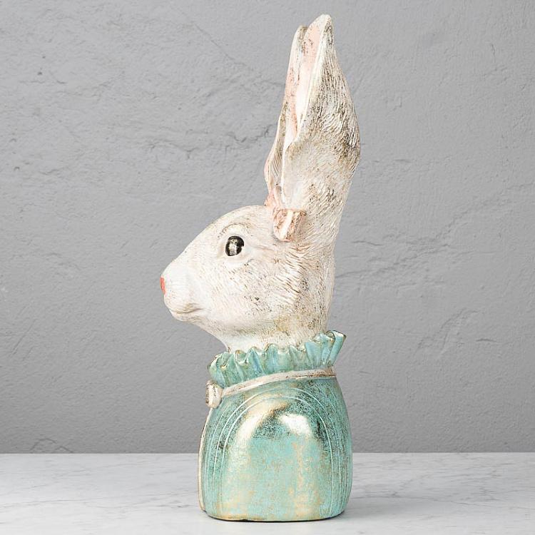 Статуэтка Бюст кролика бирюзовый Rabbit Bust Turquoise