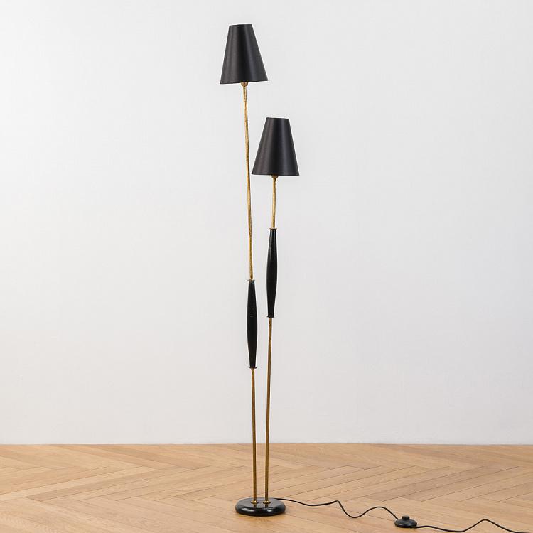 Торшер с двумя лампами Камыш Double Lamp On Stand