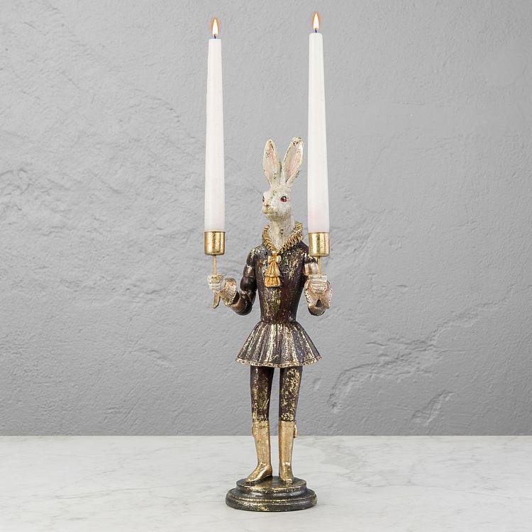 Подсвечник на две свечи Заяц Hare Double Candle Holder