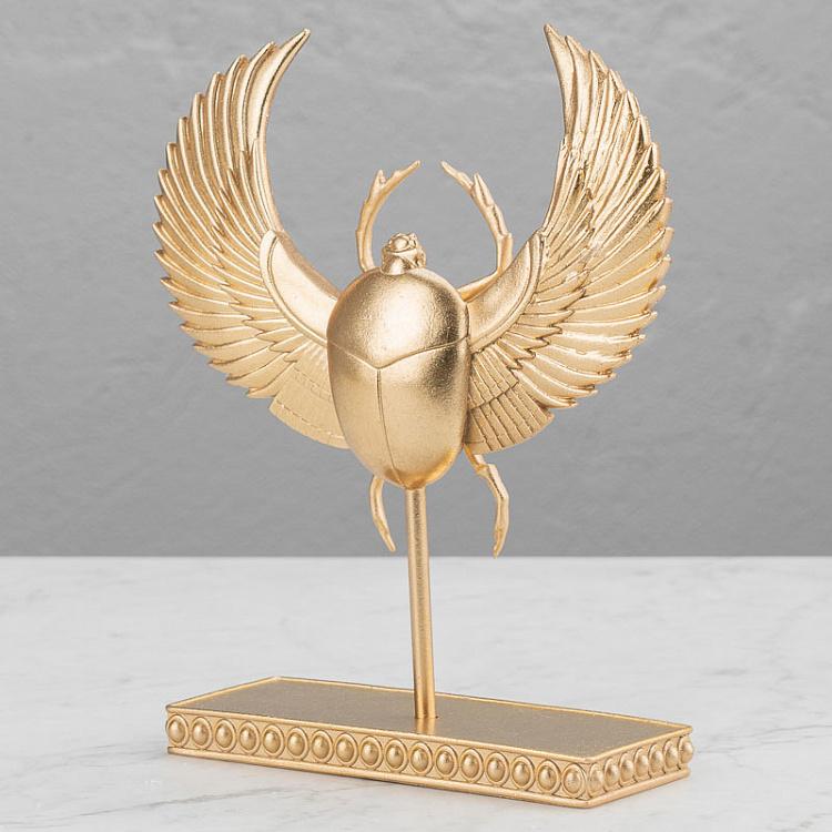 Scarab Beetle On Stand Gold