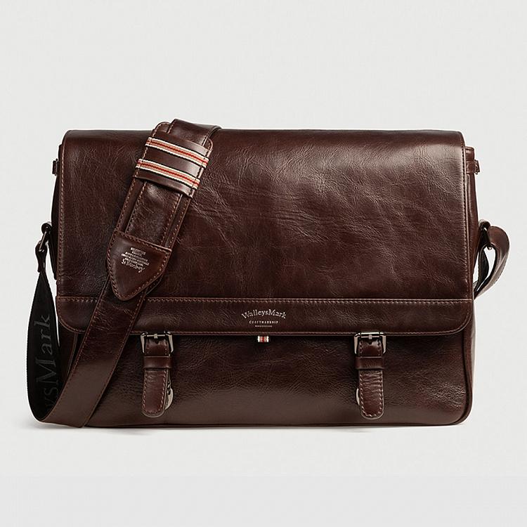 Кожаная мужская сумка Сечел Satchel Messenger Bag