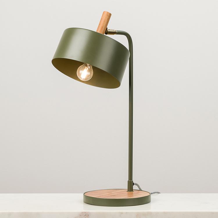 Оливковая настольная рабочая лампа Green Olive Table Lamp