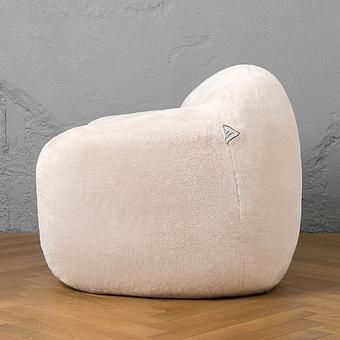 Кресло Snug Chair искусственный мех Grizzly Grey - ракурс 3