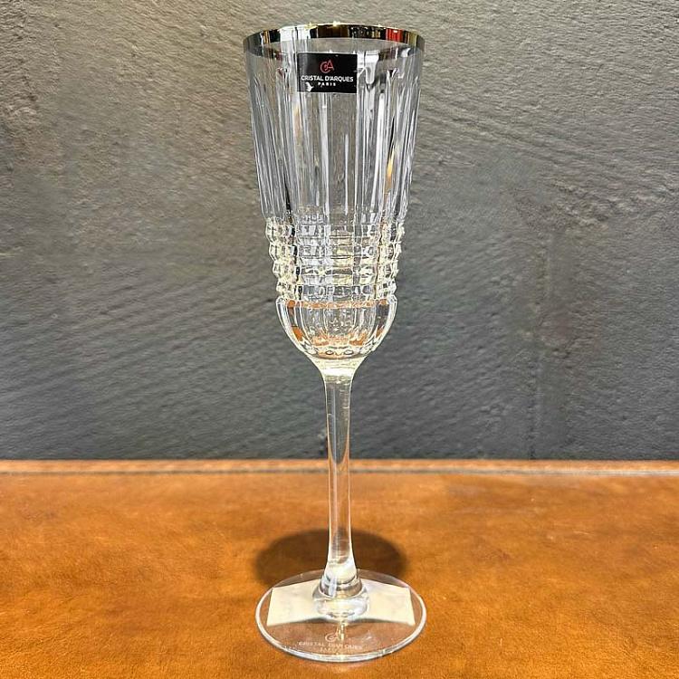 Бокал для шампанского с золотым ободком Рандеву дисконт2 Rendez-Vous Champagne Glass With Golden Rim discount2