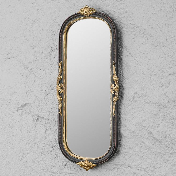 Зеркало чёрно-золотой раме Классика Classica Black And Gold Mirror