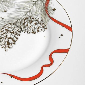 Тарелка New Year Pine Dessert Plate