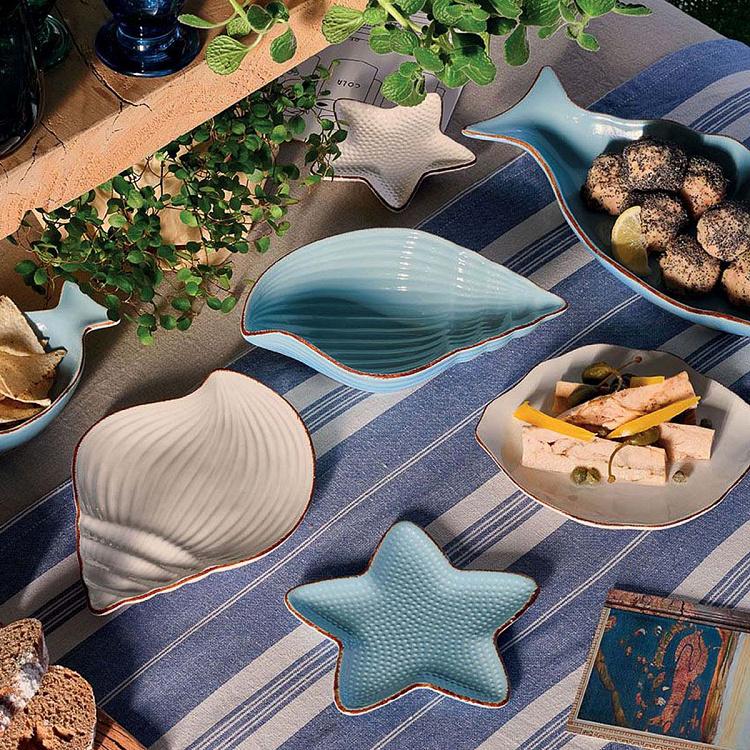 Голубая пиала Ракушка Дори Dory Seashell Bowl Blue