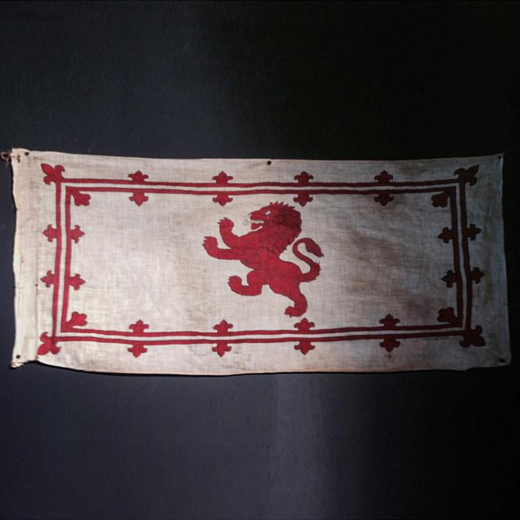 Винтажный вымпел с шотландским львом Vintage Scottish Lion Flag