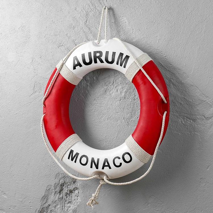 Винтажный спасательный круг Золото из Монако Vintage Lifebuoy Aurum Monaco