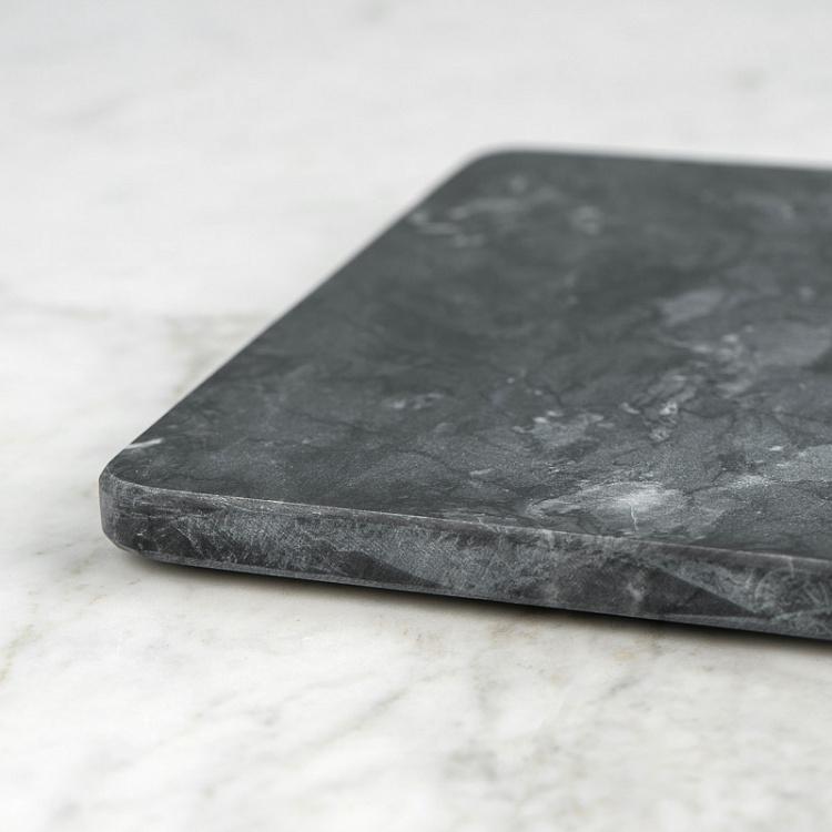 Чёрная мраморная сервировочная доска Скандинавия Nordic Marble Serving Board