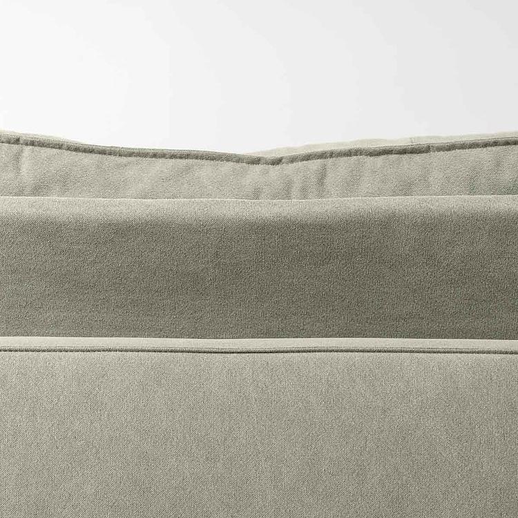 Трёхместный льняной диван Сити, ножки цвета латуни City 3 Seater, Brass Metal Linen RM