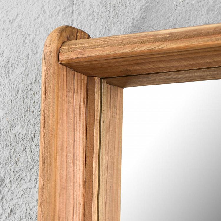 Настенное зеркало в деревянной раме Рустик Rustic Wood Wall Mirror