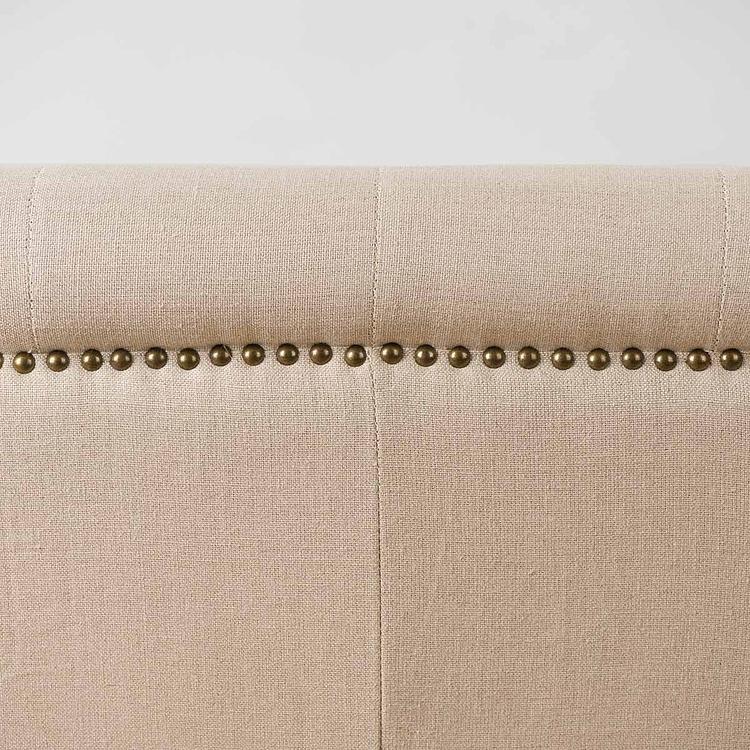 Двухместный льняной диван Маршал, песочные ножки Marshall 2 Seater, Oak Sandwashed Linen