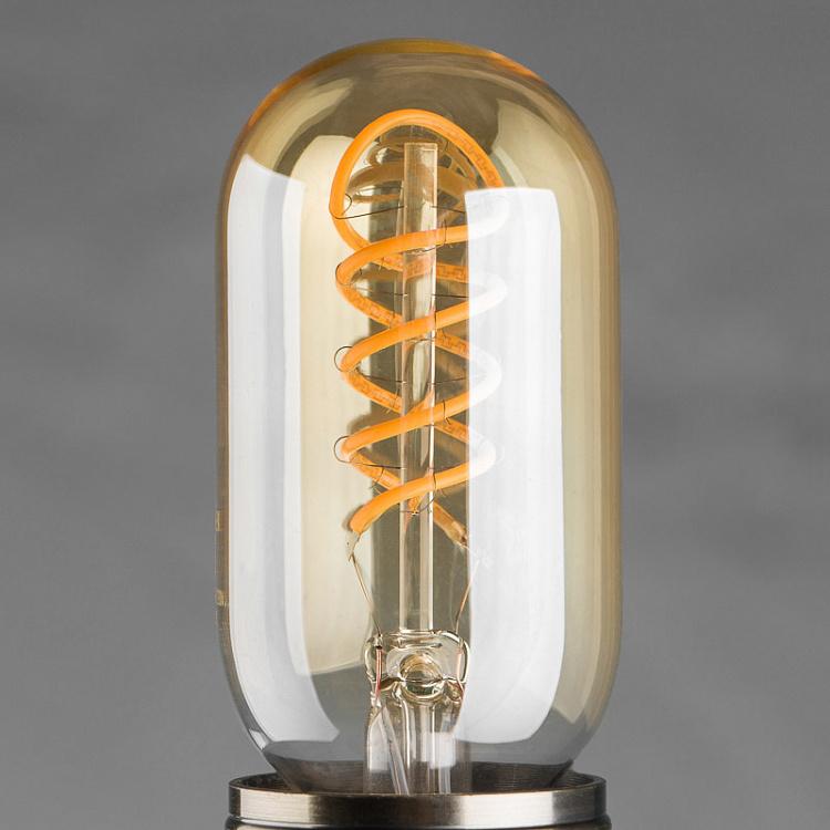 Филаментная светодиодная диммируемая лампа Эдисон Трубка Твист E27 5 Вт, золотая колба Edison Tube Gold Twist E27 5W Dim