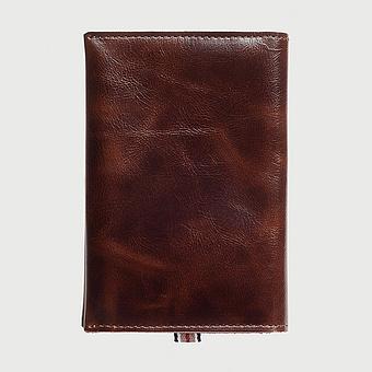 Обложка для паспорта Passport Cover натуральная кожа Vintage Cherry - ракурс 3