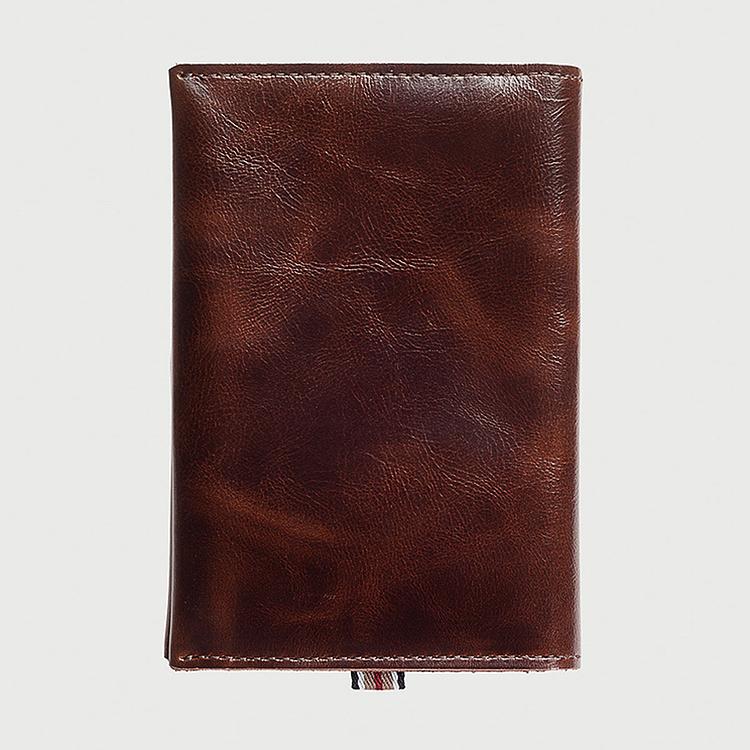 Обложка для паспорта Passport Cover натуральная кожа Vintage Cherry - ракурс 3