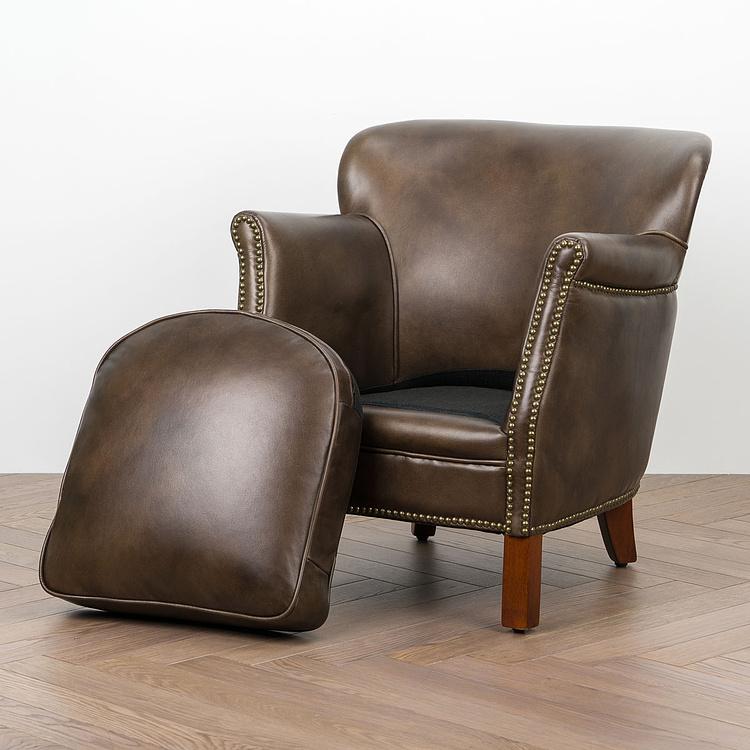 Кресло Academic Chair RM натуральная кожа Antique Master - ракурс 6