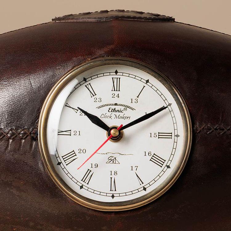 Настольные часы Rugby Ball Leather Clock - ракурс 3