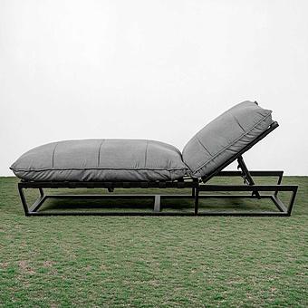 Садовый шезлонг-лежак Reef Lounger, Black акриловая ткань Flanelle - ракурс 3