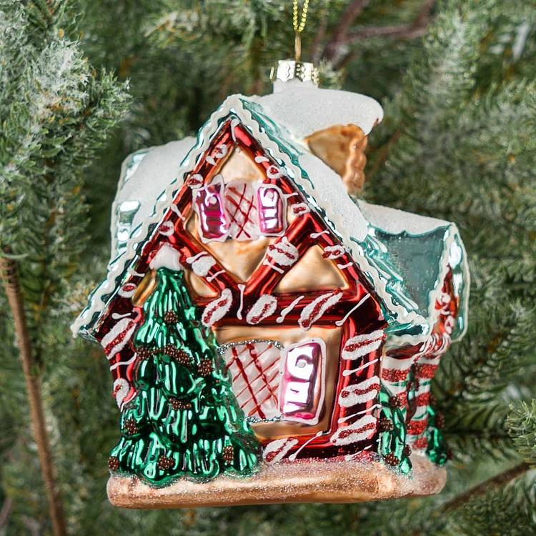 Ёлочная игрушка Новогодний пряничный домик New Years House 13,5 cm