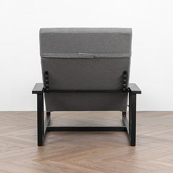 Садовый шезлонг-лежак Roxy Lounger, Black акриловая ткань Flanelle - ракурс 6