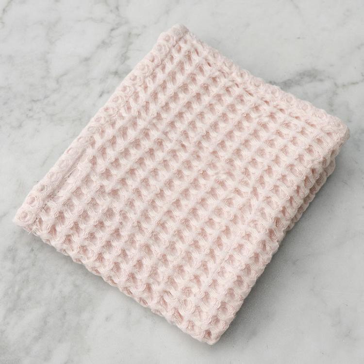 Перламутрово-розовое вафельное полотенце-салфетка Модал 30x40 см Modal Waffle Washcloth Towel Shell 30x40 cm