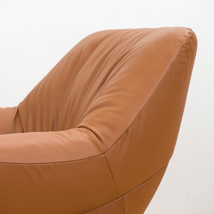 Кресло Бельфьоре с низкой спинкой, ореховые ножки Belfiore Low Back Armchair, Walnut