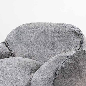 Кресло Baby Snug Chair искусственный мех Grizzly Grey - ракурс 6