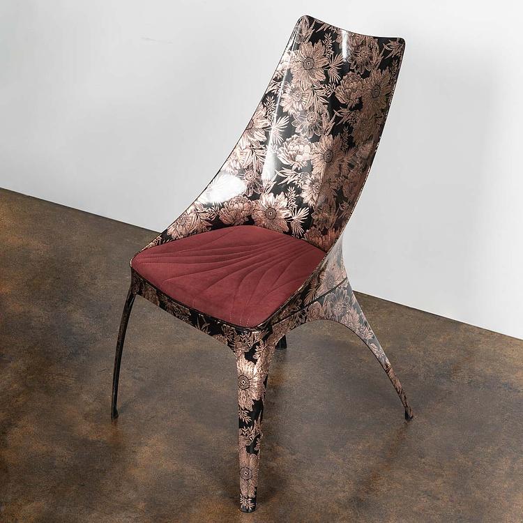 Стул Кавалло с цветочным узором Cavallo Dining Chair, Flower