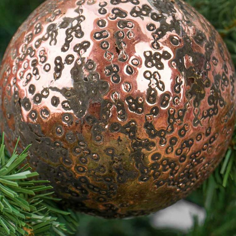 Ёлочный шар Фантом медный, M Glass Ball Phantom Copper 10 cm