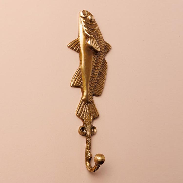 Крючок Рыба латунного цвета Metal Fish Laiton Hook