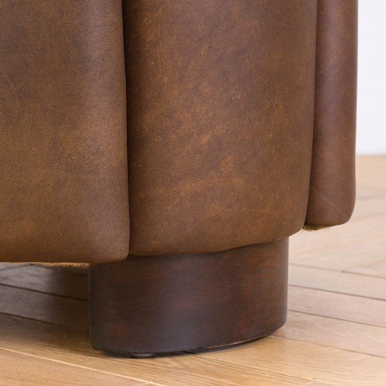 Кресло Инспектор, красно-коричневые ножки Inspector Armchair, Red Brown Wood D