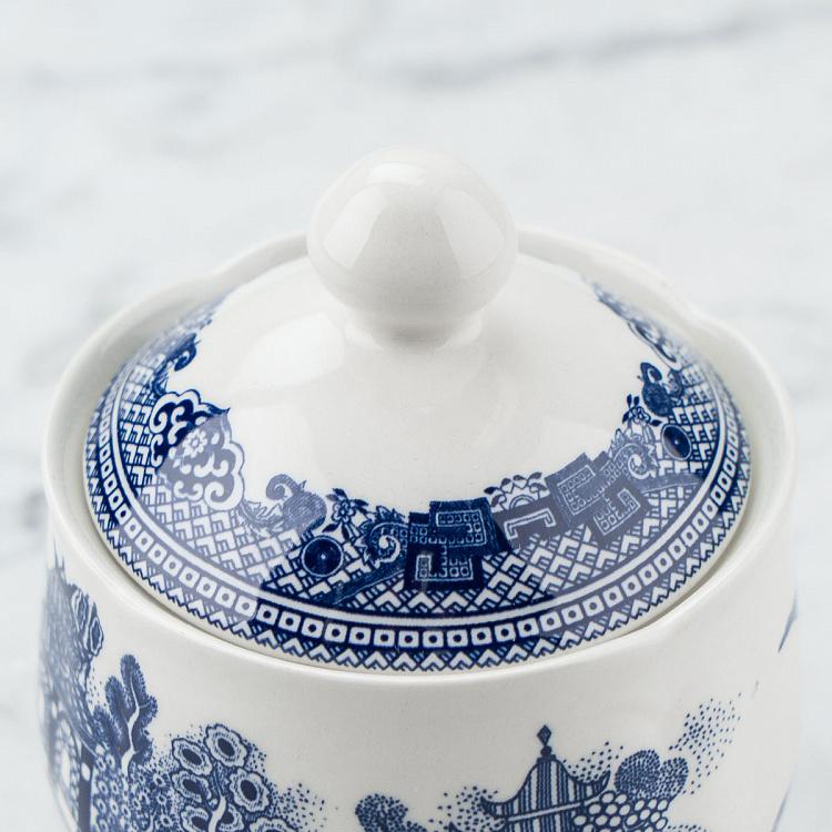 Сахарница Голубая ива Blue Willow Sugar Bowl