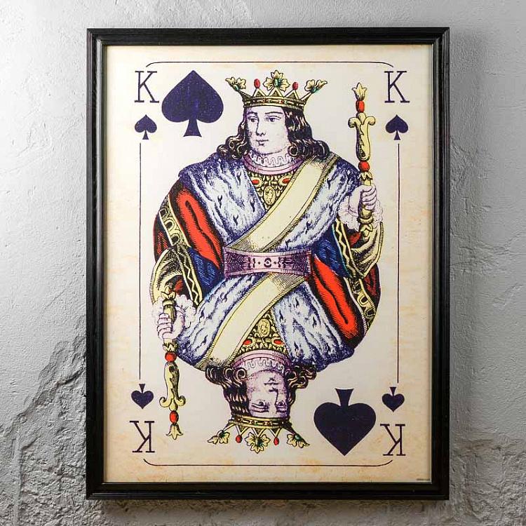 Картина-принт Пиковый Король Cards Konig Spades