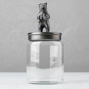 Jar With Bear Lid