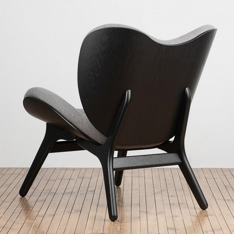 Низкое кресло Разговор, чёрные ножки A Conversation Piece Lounge Chair Low, Black Oak