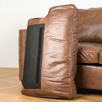 Двухместный диван Minister 2 Seater RM натуральная кожа Brown Franco - ракурс 11