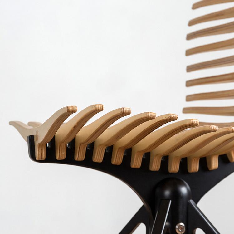 Бежевый стул Скелетон Skeleton Chair Natural/Black