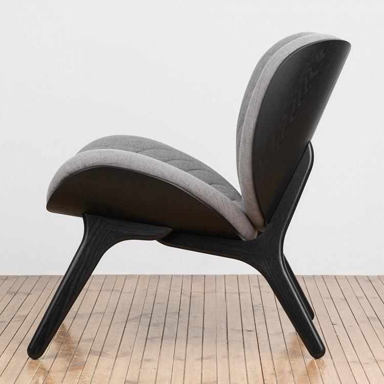 Низкое кресло Разговор, чёрные ножки A Conversation Piece Lounge Chair Low, Black Oak