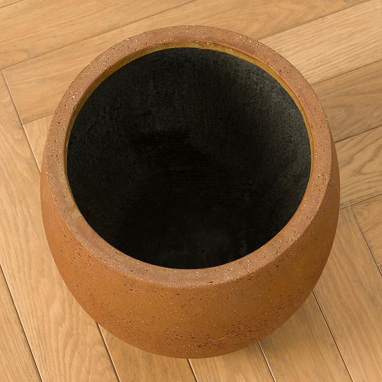 Кирпичное кашпо-чаша Эрго Кортен Ergo Concrete Bowl Corten