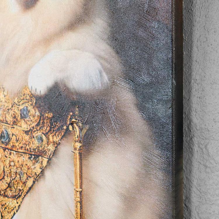 Картина Шпиц, холст, акрил Canvas Acrylic Painting Pomeranian