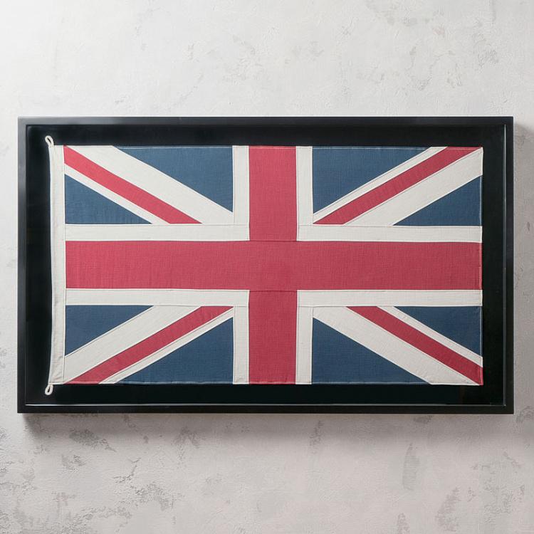 Флаг Великобритании за стеклом в раме, M Shadow Box Flag UK Medium