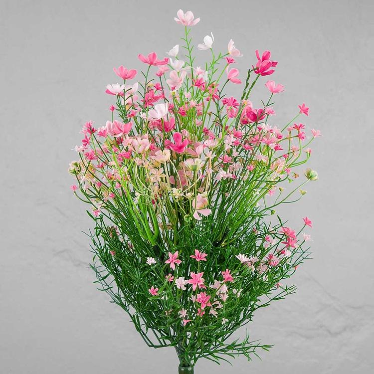 Искусственное растение Flowering Field Bush Soft Pink 35 cm