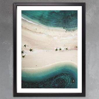 Фото-принт Tropical Sandbar, Black Box Frame