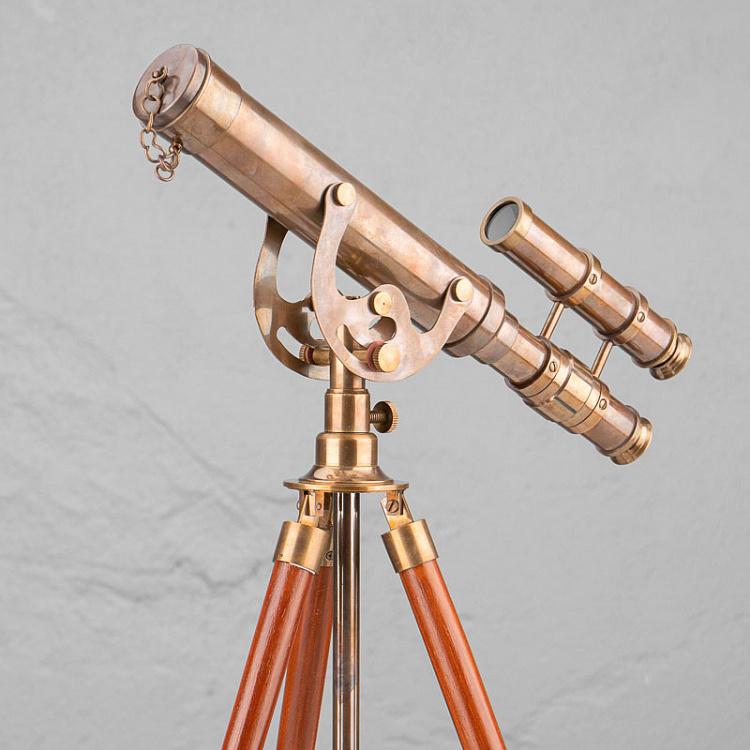 Двойной латунный телескоп на треноге Плеяда Double Brass Telescope On Stand Pleiade
