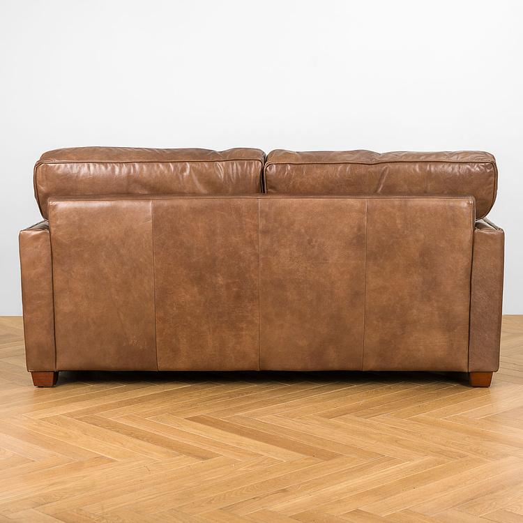 Двухместный диван Minister 2 Seater RM натуральная кожа Brown Franco - ракурс 4