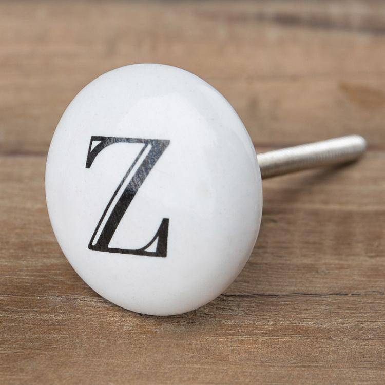 Мебельная ручка-кнопка Алфавит Z Alphabet Knob Z