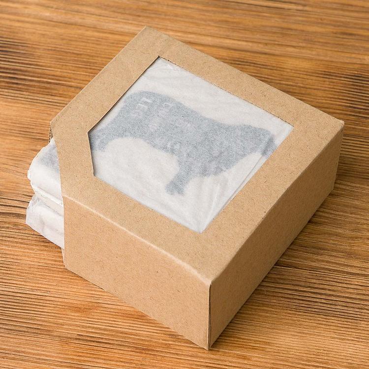 Набор из четырёх подставок под стаканы Фермерские обитатели Set Of 4 Stone Coasters Farm Animals