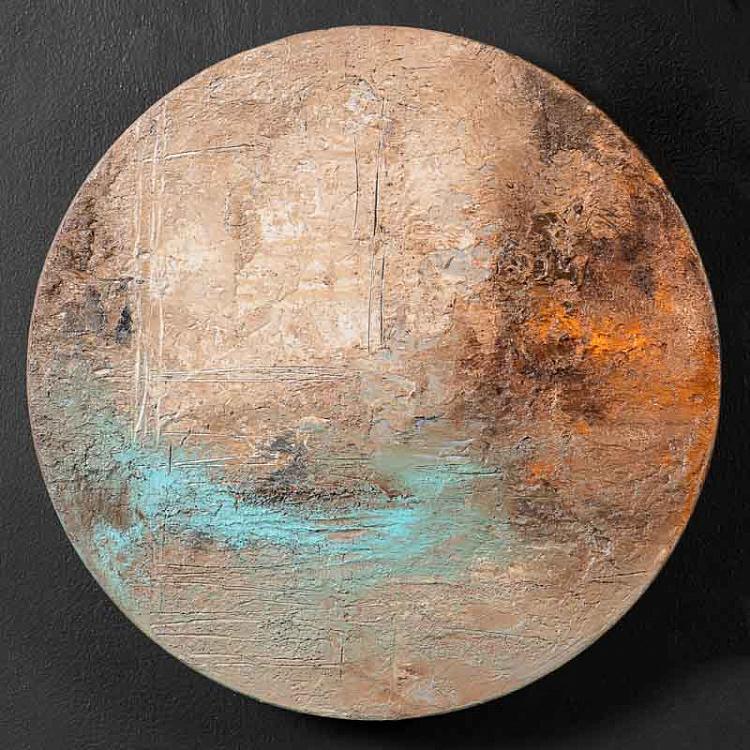 Абстрактная круглая картина маслом IO-5236, S IO-5236 Round Painting Small